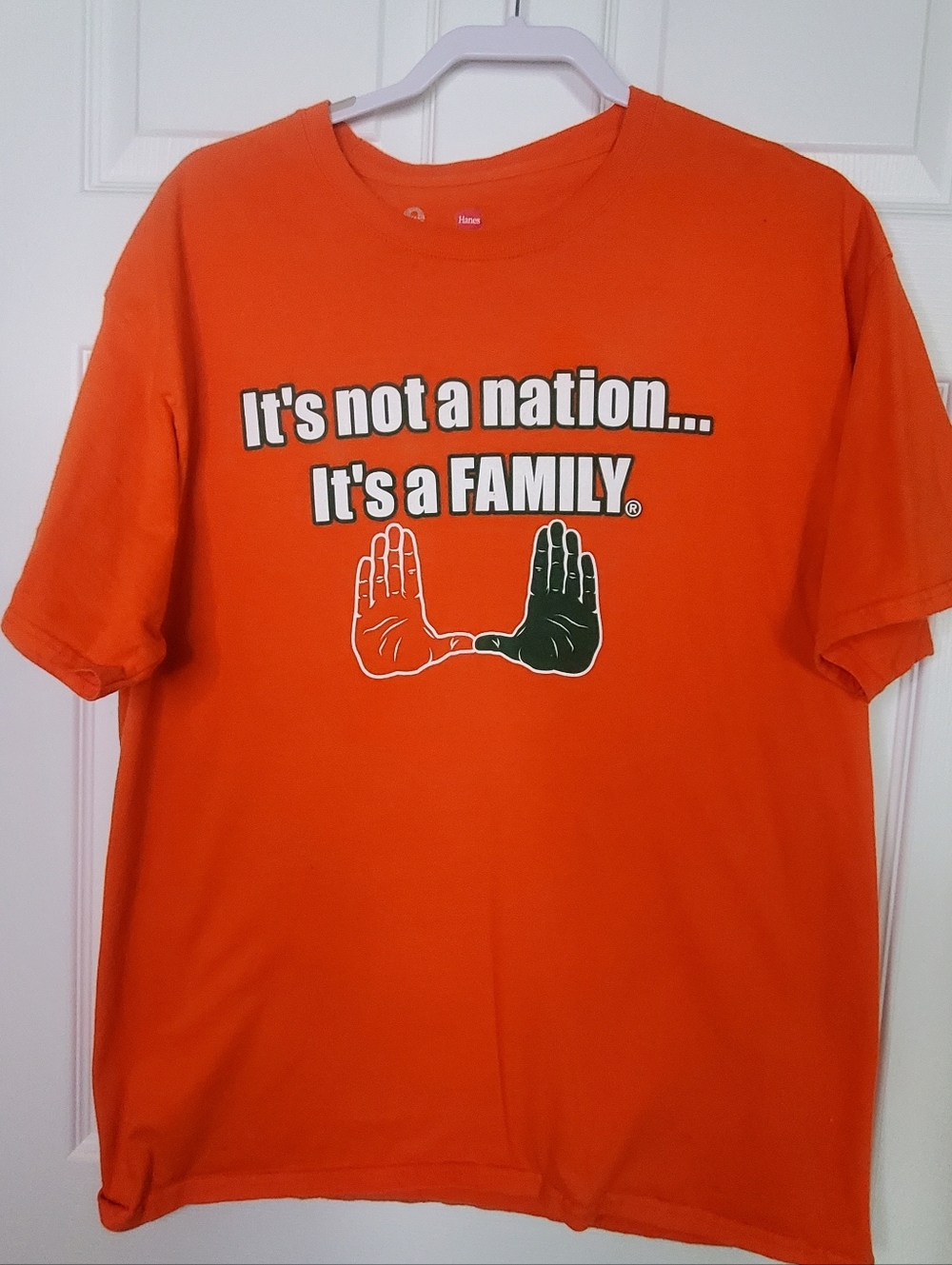 Miami Hurricanes Orange Graphic Tee "It's a FAMILY"